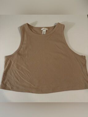 H&M - WOMENS - RIBBED CROPPED TANK TOP